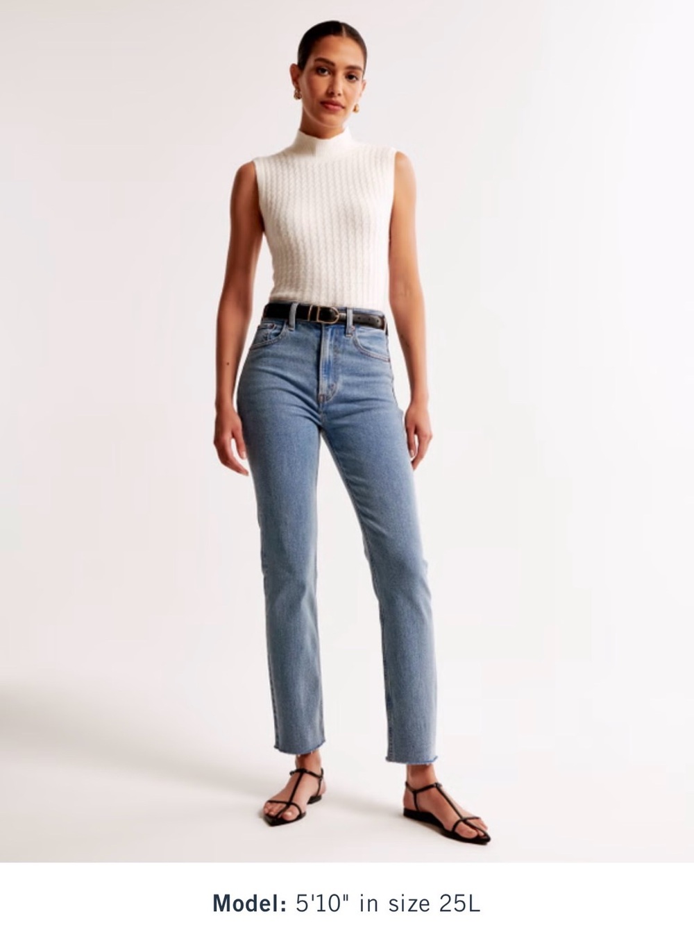 Ankle Straight Ultra High Rise